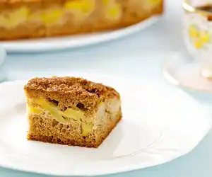 Whole Wheat Peach Coffee Cake