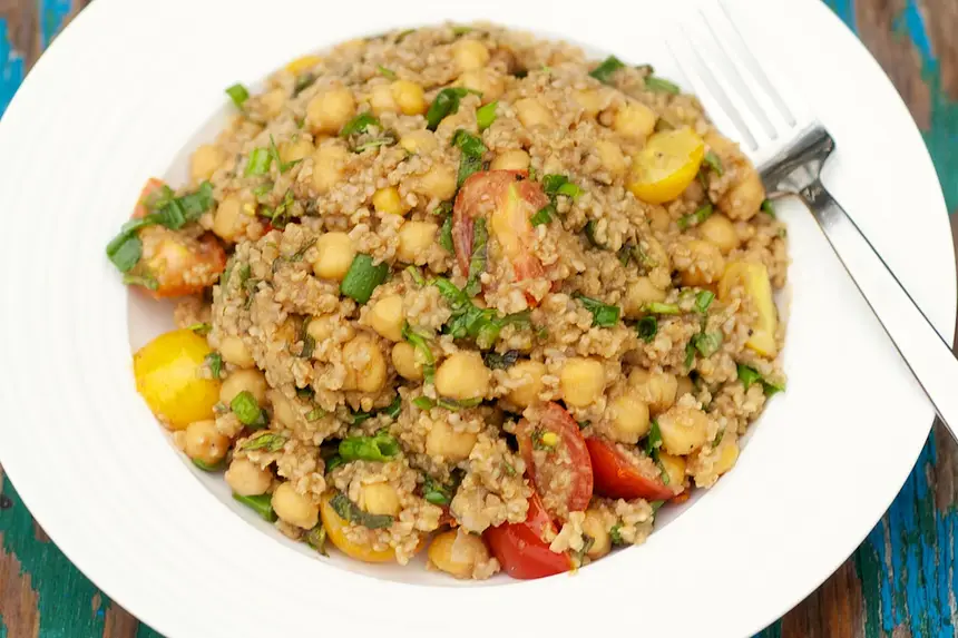 Tomato, Basil & Millet Salad