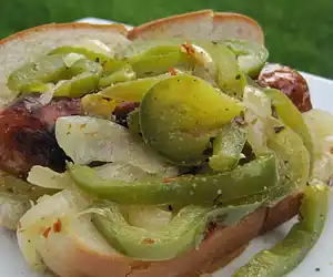 Grilled Italian Sausage & Pepper Sandwiches
