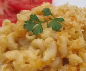Three Cheese Baked Macaroni