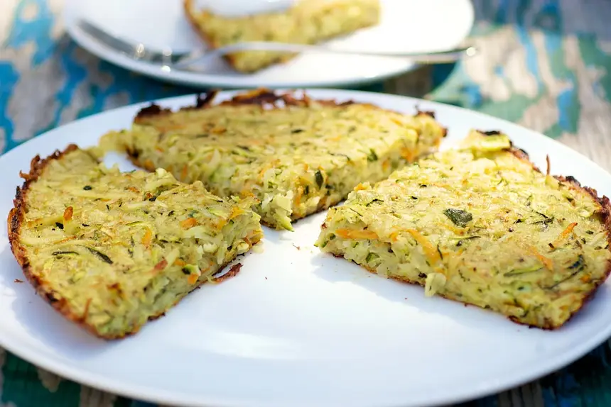 Cheesy Crispy Potato & Zucchini Pancakes