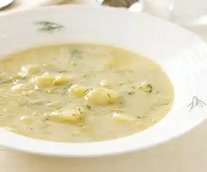 Creamless Leek & Potato Soup (Pressure Cooked)