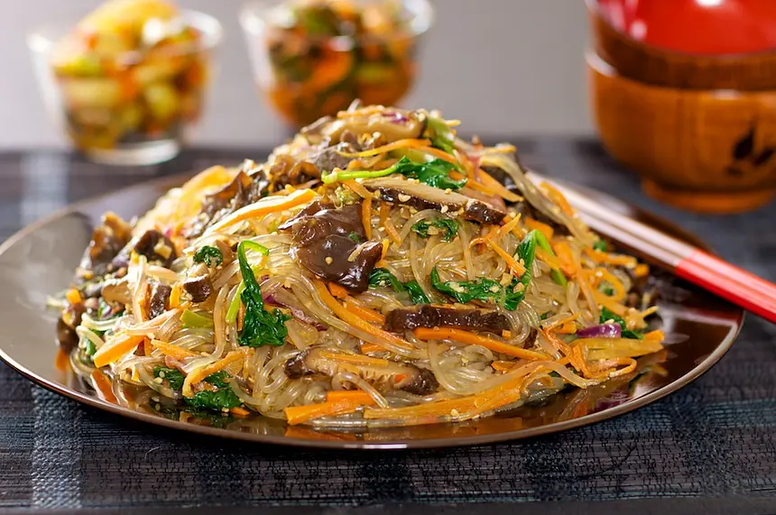 Korean Sweet Potato Noodles Stir-Fry 