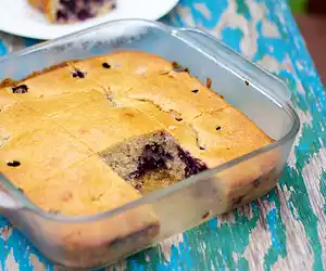 Blueberry Cream-Cheese Coffee Cake (Low Fat)