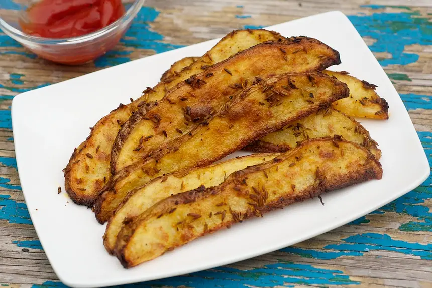 Garlicky Cumin Oven Fries