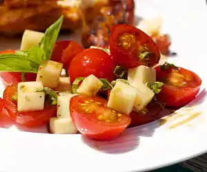 Cherry Tomato, Basil & Mozzarella Salad