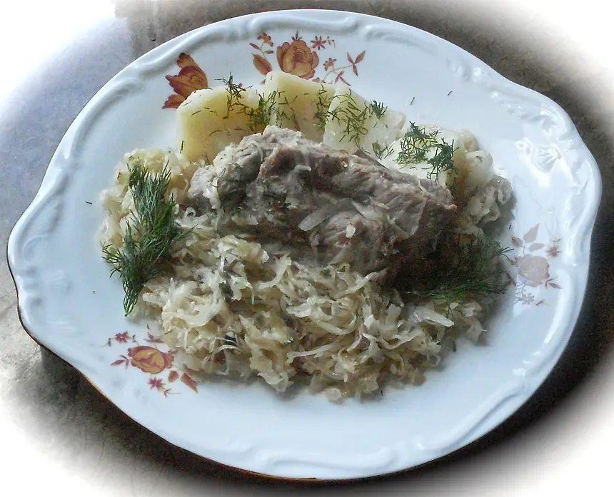 Pork Ribs in Sour Cabbage