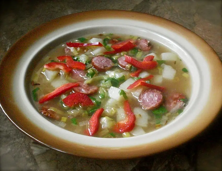 Leek, Potato & Kielbasa Soup