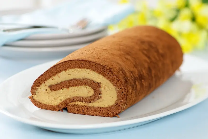 Chocolate Coffee Cream Roll