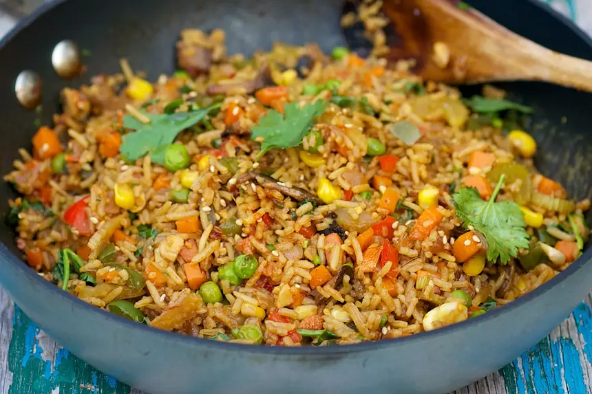 Sesame Vegetable Fried Rice