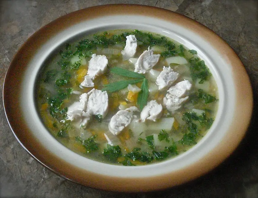 Lovage Soup with Barley