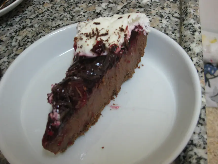Chocolate Cherry Cheesecake