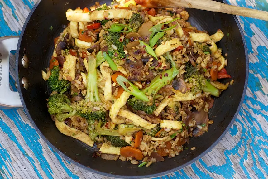 Fried Rice with Broccoli & Egg