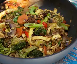 Fried Rice with Broccoli & Egg