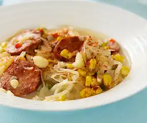 Fresh Corn & Polish Sausage Chowder