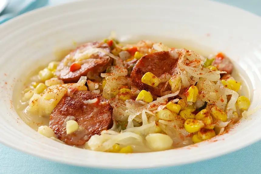 Fresh Corn & Polish Sausage Chowder