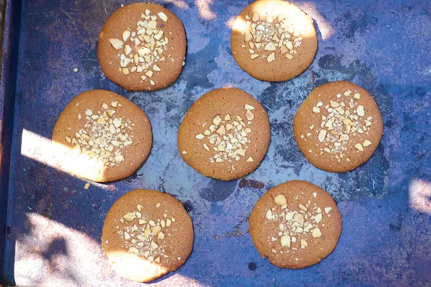 Chewy Peanut Butter Cookies (Healthier Version)