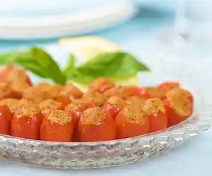 Cherry Tomato-Mozzarella Appetizers