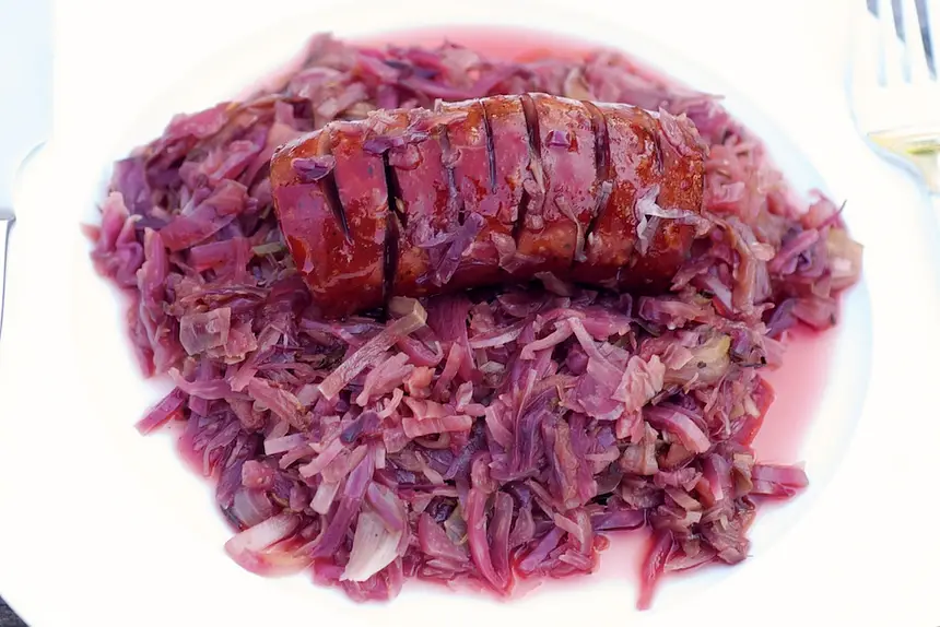 Crockpot Sausage & Cabbage