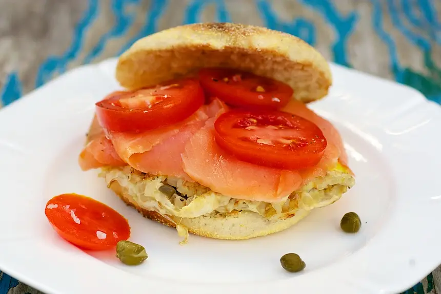 Egg & Salmon Sandwich