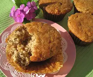 Banana Yogurt Nut Muffins