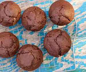 Double Chocolate Ricotta Muffins (Healthier Version)