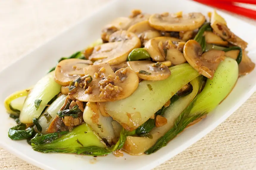 Bok Choy & Mushroom Stir-Fry