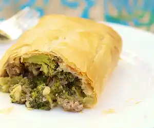 Beef Broccoli Strudel