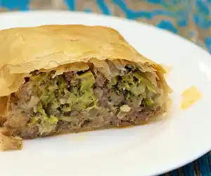 Beef Broccoli Strudel