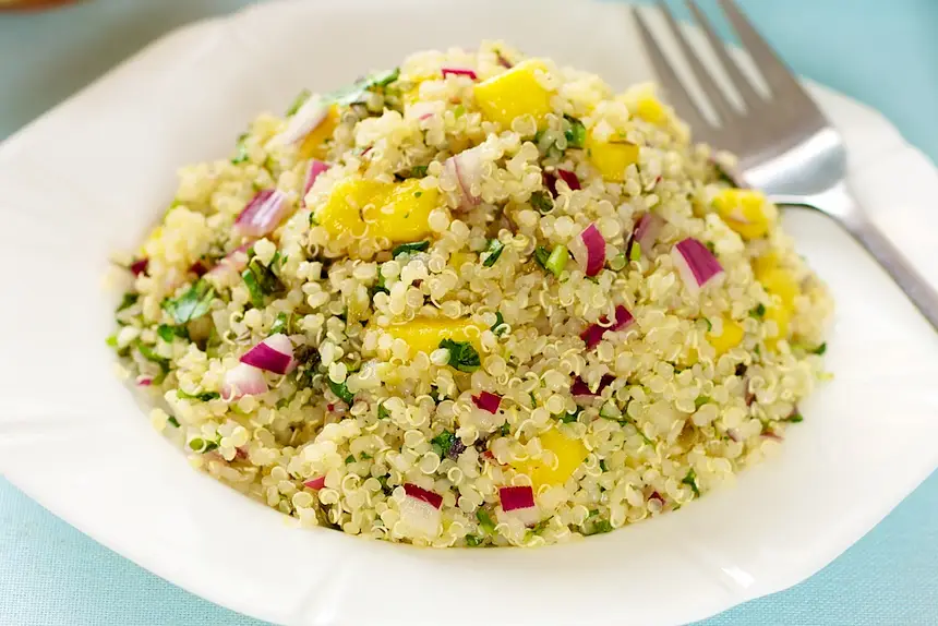 Mango, Jalapeno & Basil Quinoa Salad