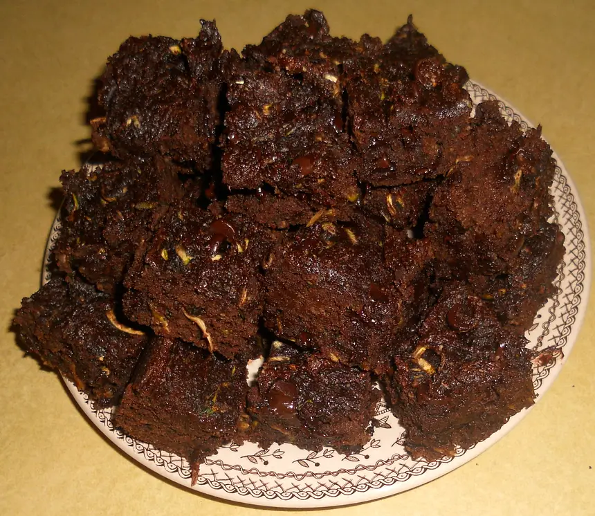 Gluten-Free Chocolate Chip Zucchini Brownies