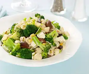 Orzo with Broccoli, Feta Cheese, & Olives