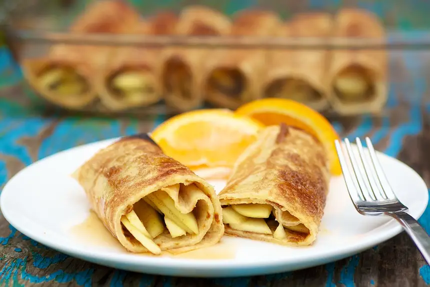 Stuffed German Apple Pancakes
