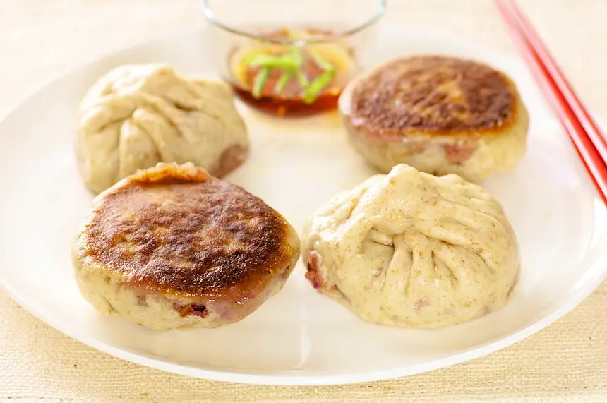 Cabbage & Shiitake Pot Sticky Buns