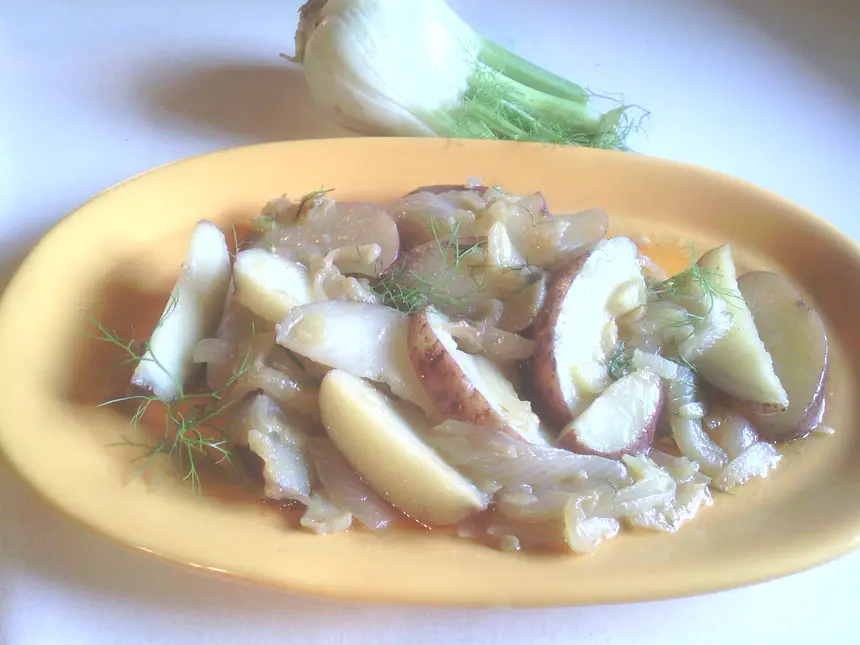 Braised Fennel With Onions & Red Potatoes
