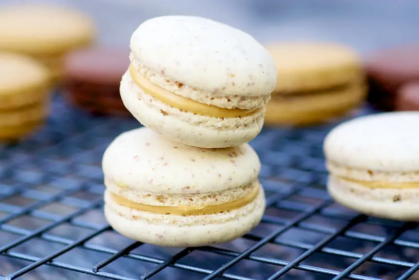 Vanilla Salted Caramel Macarons