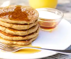 Whole Wheat Pumpkin Pancakes for Two
