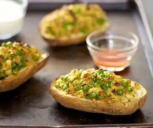 Indian Twice Baked Potatoes