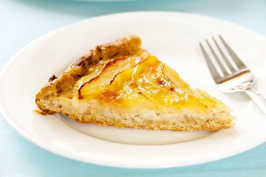Rustic Pear Galette with Apricot Glaze