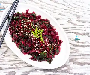 Asian Beet Greens Stir-Fry