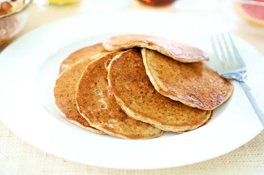 Banana Buttermilk Buckwheat Pancakes