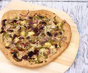Two Onions, Pineapple & Olive Flatbread
