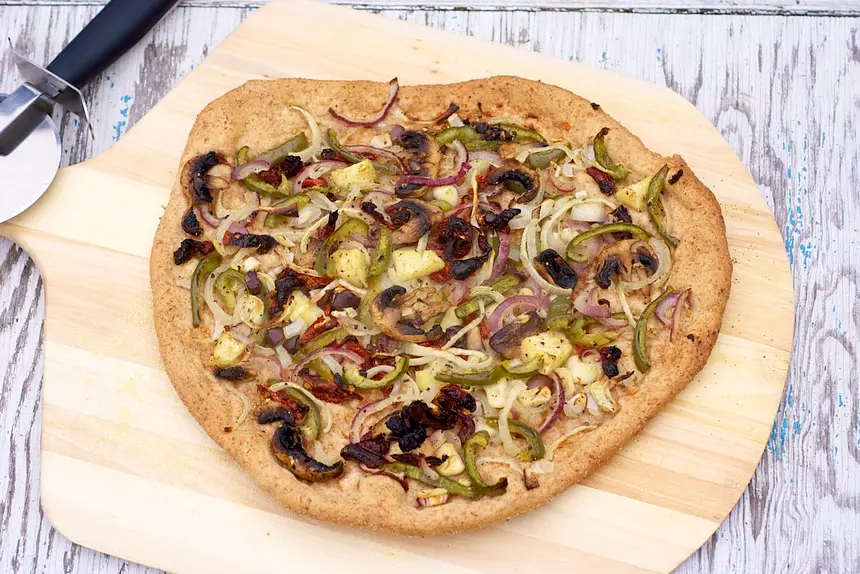 Two Onions, Pineapple & Olive Flatbread