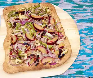 Veggie & Plum Flatbread