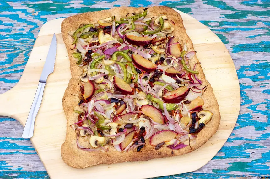 Veggie & Plum Flatbread