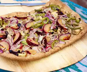 Veggie & Plum Flatbread