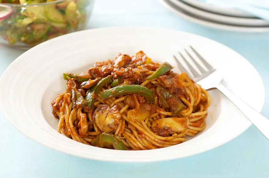 Pasta with Marinara Sauce & Veggies