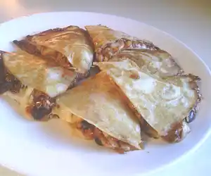 Black Bean Chili Quesadillas