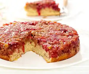 Upside-Down Cranberry-Apple Coffee Cake