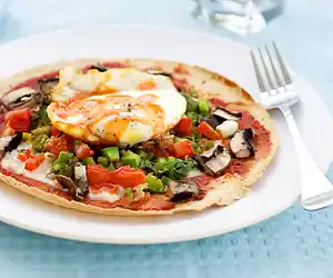 Breakfast Mexican Pizza